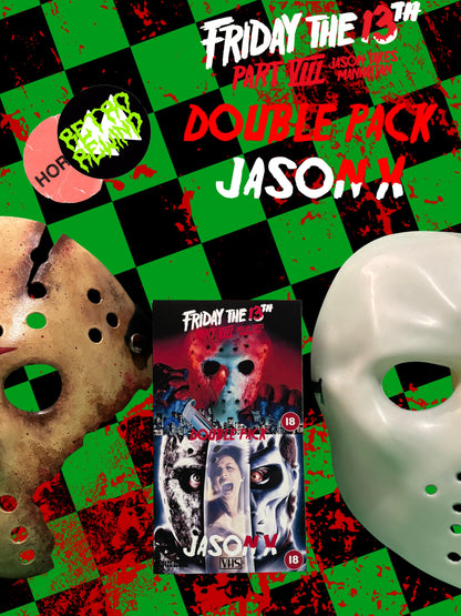 Friday The 13th: Jason Takes Manhattan + Jason X - VHS Double Feature