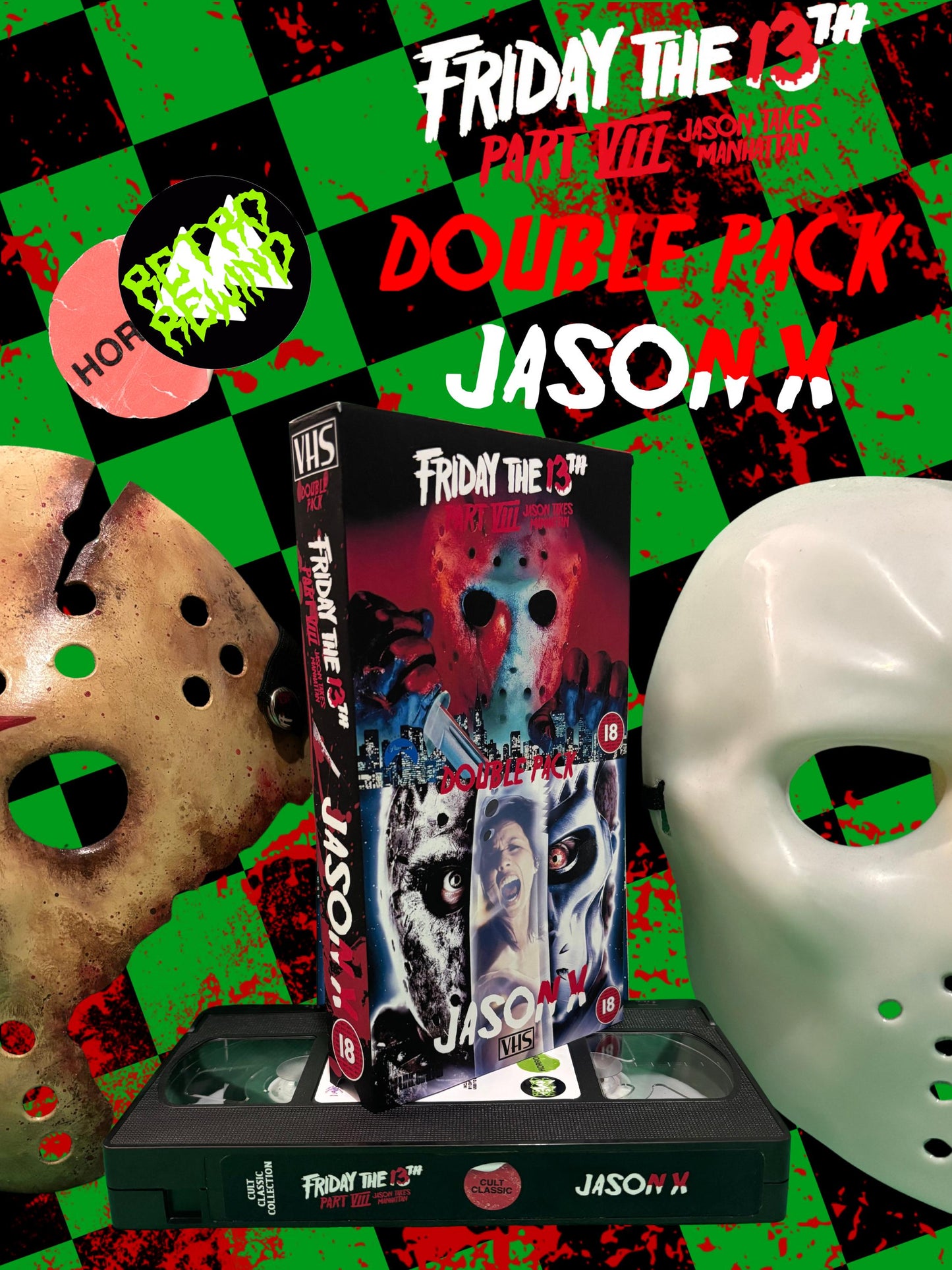 Friday The 13th: Jason Takes Manhattan + Jason X - VHS Double Feature