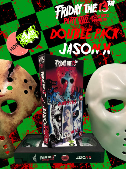 Friday The 13th: Jason Takes Manhattan + Jason X - VHS Double Feature