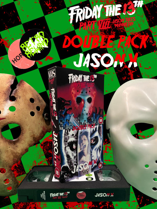 Friday The 13th: Jason Takes Manhattan + Jason X - VHS Double Feature
